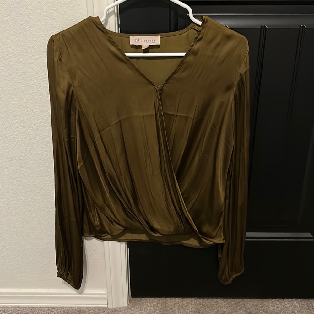 Women’s Olive Green Philosophy Blouse